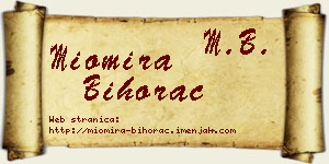 Miomira Bihorac vizit kartica